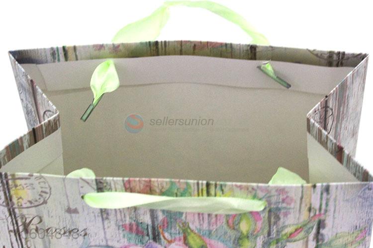 Wholesale Beautiful Flower Pattern Paper Gift Bag