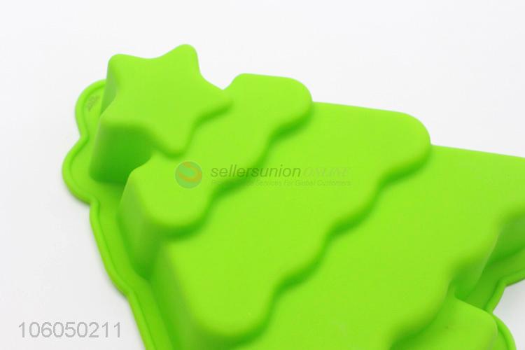 High sales silicone cute christmas tree cake mould