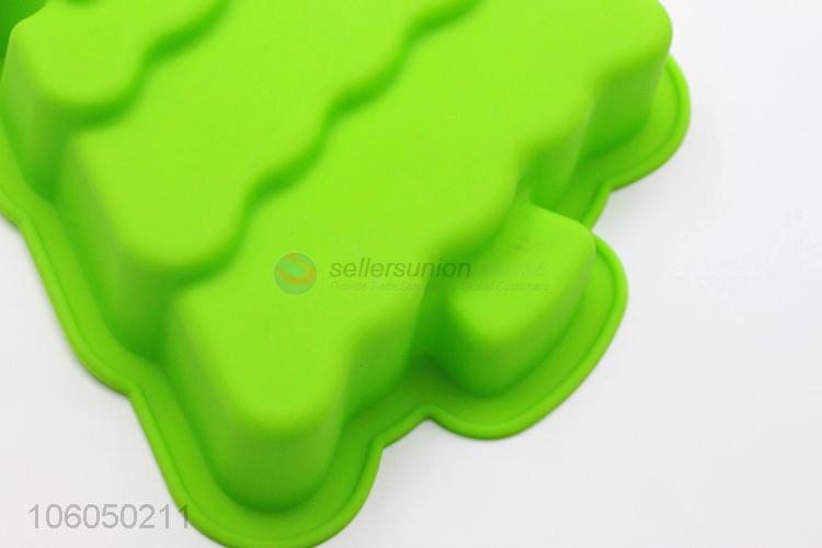 High sales silicone cute christmas tree cake mould