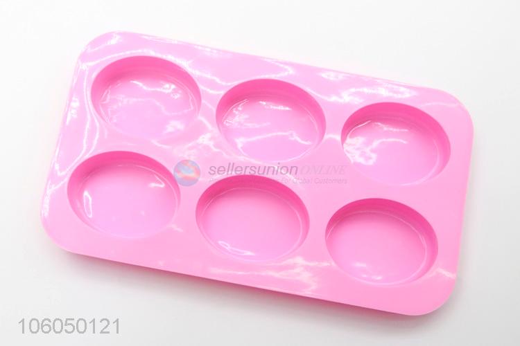 Good quality 6 cavity oval shape silicone handmade soap mold