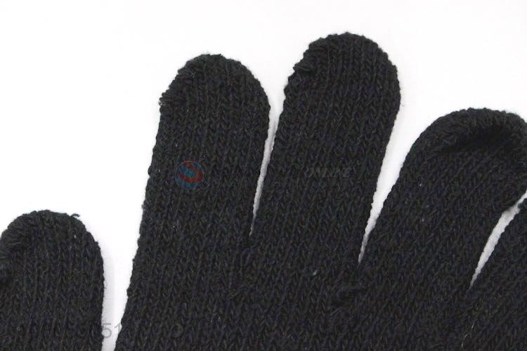 Unique design men's cotton yarn dispensing non-slip knitted gloves