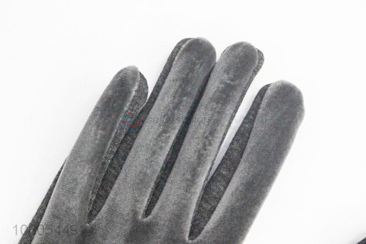 Best Quality Ladies Velvet Warm Gloves Touch Screen Gloves