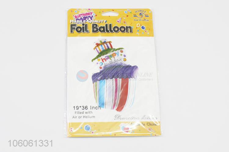 China Factory Cake Foil Balloon for Birthday Party