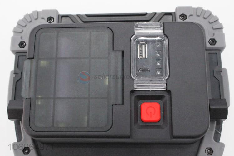 Good quality battery-powered led warning light with usb socket