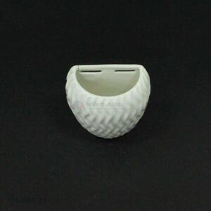 White house decoration ceramic hanging pot