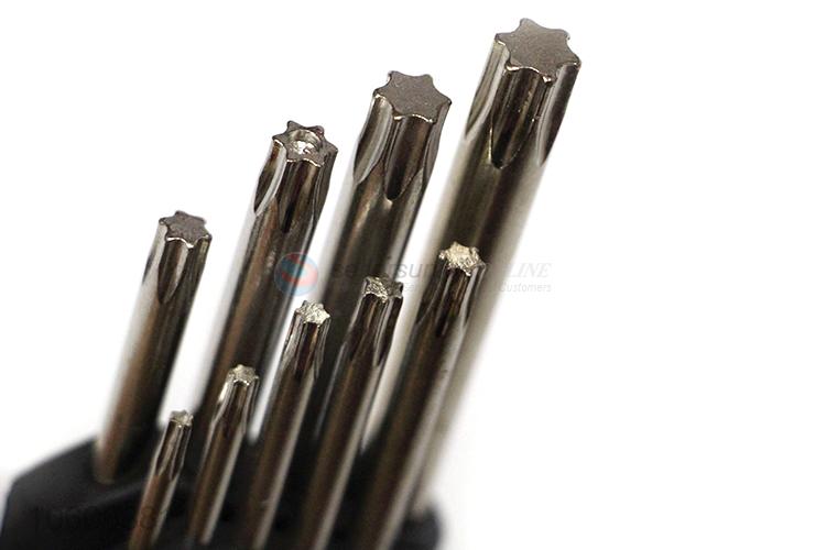 Low price 9pcs steel torx hex key wrench allen wrench