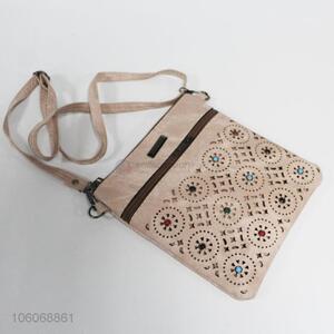 Customized laser cut pu messenger bag crossbody bag