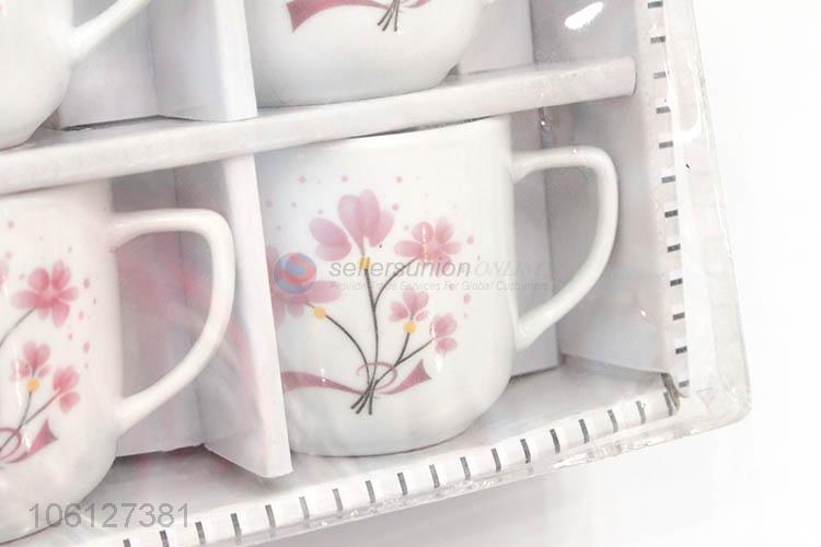 Wholesale Popular Home Ceramic Cup Breakfast Cup Set