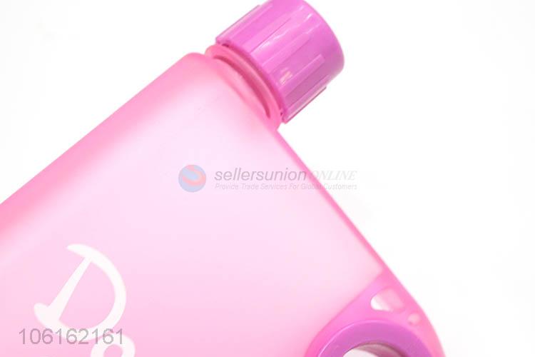 Good quality colored 380ml notebook shape plastic water bottle