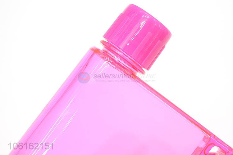 Wholesale cheap new style 380ml flat plastic water bottle