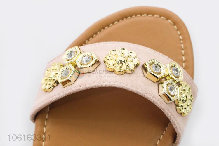 Wholesale Summer Beach Sandals Ladies Flat Sandals Shoes