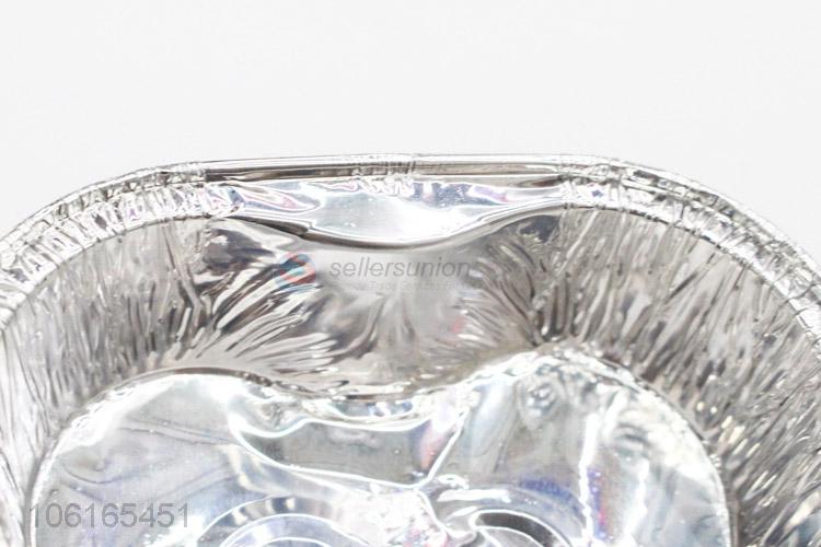 Eco-Friendly Disposable Heart Shape Aluminum Foil Food Trays