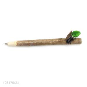 Hot Selling Wooden Craft Ballpoint Pen for Kids