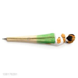 New Useful Hand Engraving Wooden Animal Ballpoint-pen