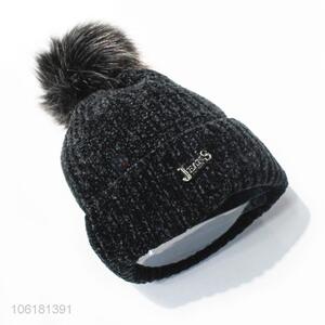 Hot Sale Winter Fashion Knitted Beanie Hat Pompom Hat