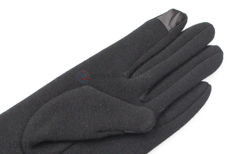 Custom Soft Warm Wool Gloves Ladies Winter Gloves