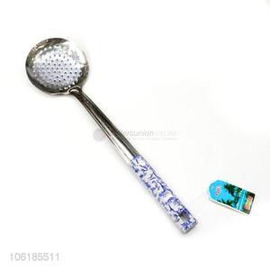 Suitable price cooking utensils stainless steel slotted ladle