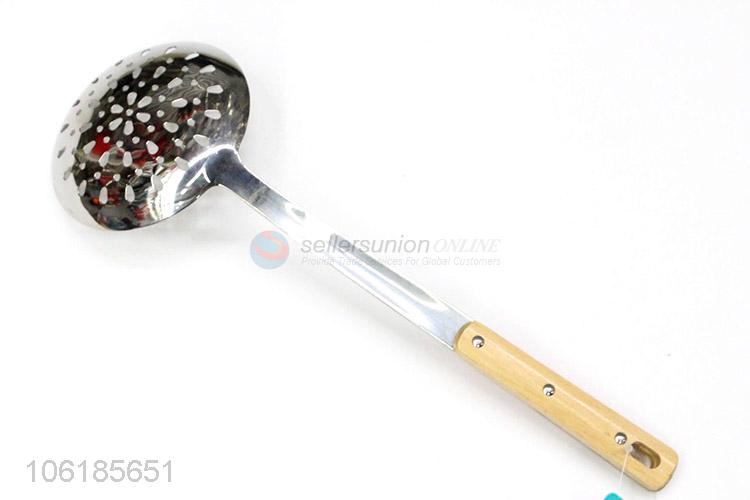 OEM factory cooking utensils stainless steel slotted ladle