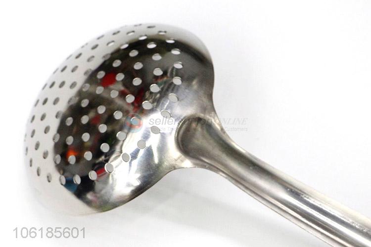 Hot products cooking utensils stainless steel slotted ladle