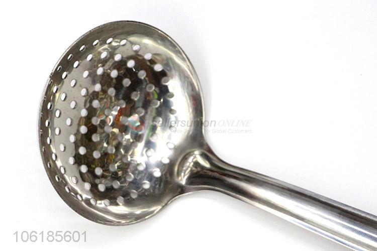 Hot products cooking utensils stainless steel slotted ladle