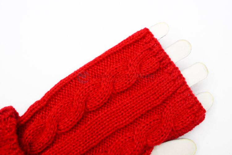 Hot New Products Women's Winter Knitted Long Sleeve Fingerless Gloves