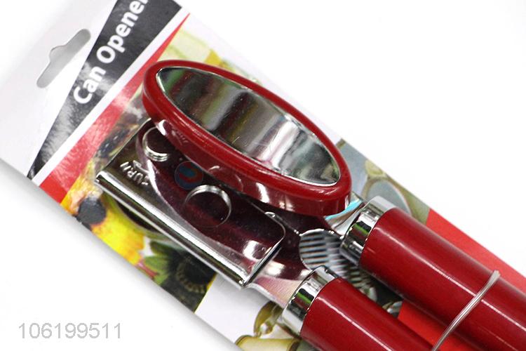 Safety Smooth Edge Tpr Rubber Handle Red Manual Can Opener