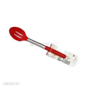 High Sales Silicone Slotted Spoon Heat Resistant Slotted Cooking Scoop