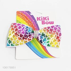 Cheap Promotional Colorful Bow Hairpin
