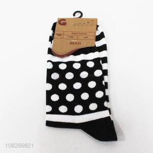 Wholesale polka dots men thick socks