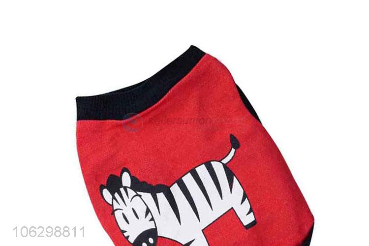 Cartoon Animal Pattern Cotton Pet Dog Clothes