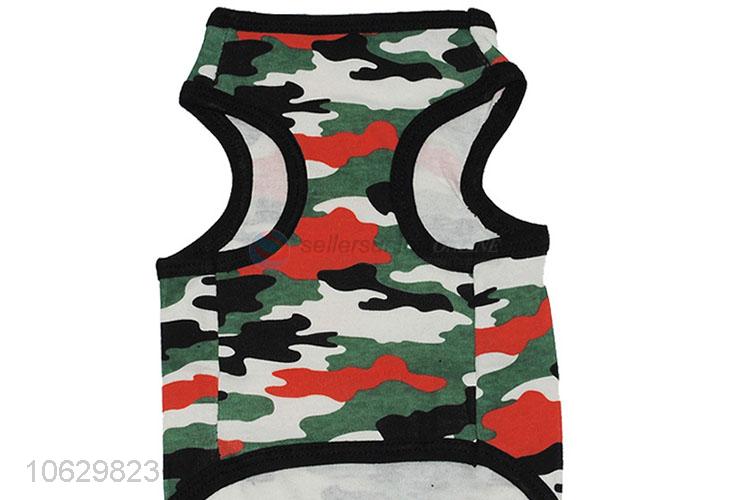 Custom Colorful Cotton Tank Top For Dog