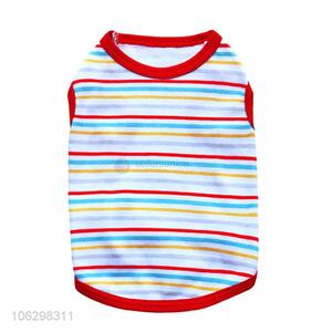 Fashion Colorful Stripe Pet Vest Dog Clothes