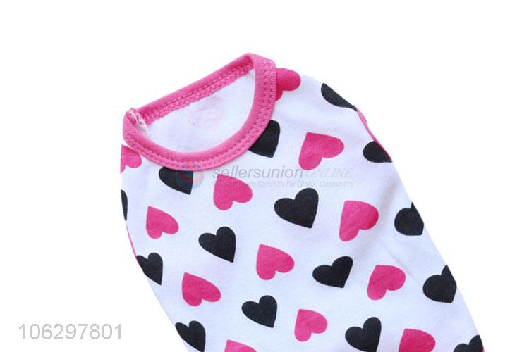 Fashion Heart Pattern Cotton Pet Clothes