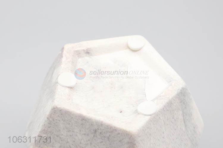 Latest style modern decoration marble effect ceramic vase