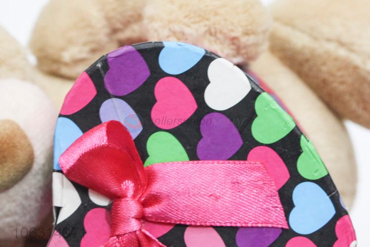 New Arrival Bear Plush with Gift Box Toy for Valentine