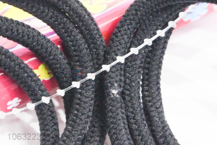 Cheap Pure Color Nylon Hair Bands Elastic Air Ring Hair Rope