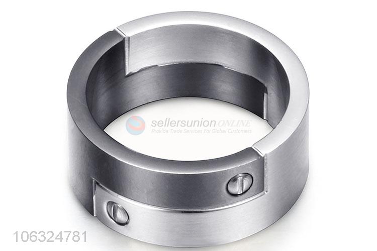 Latest Fashion Top Design Fashion Titanium Steel Ring For Men