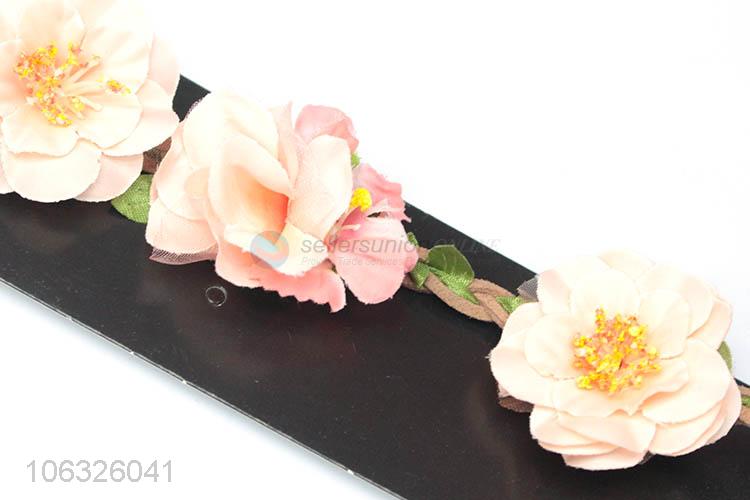 Cheap Women Girls Boho Style Floral Flower Hairband Headband