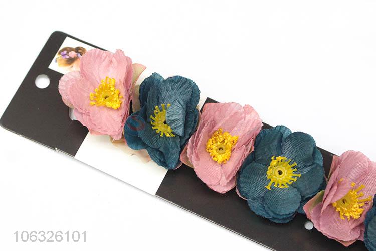 Wholesale Flower Hair Accessories Elastic Headband