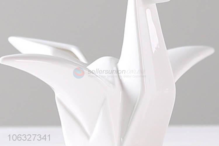 Unique Design Home Decoration Bisque White Ceramic Flower Vase