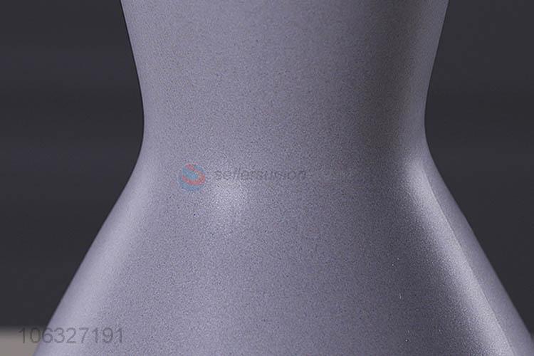 Unique Design Modern Home Decoration Gray Matt Glaze Ceramic Vase