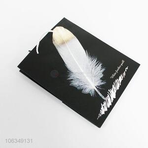 Wholesale White Feather Pattern Paper Gift Bag