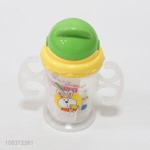 Wholesale children plastic water bottle with straw