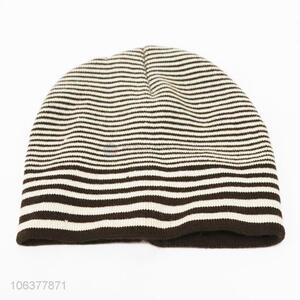 High sales kids boys striped knitting hat winter beanie