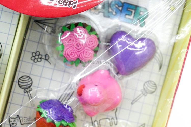 Hot sale children 3D TPR erasers cartoon erasers