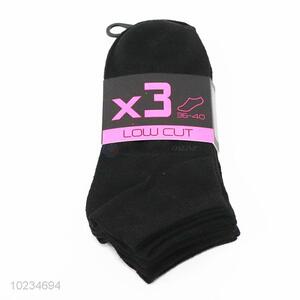 Best Sale Black Adult Sock Soft Polyester Sock