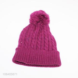 High quality custom winter knitting hats for women