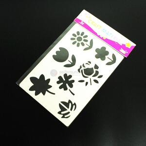 Good quality hollow drawing stencil plastic flower stencil for children