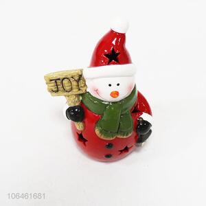 New Design Christmas Snowman Ceramic Crafts Christmas Ornament