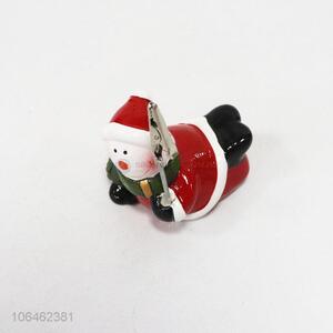 Good Quality Colorful Ceramic Christmas Ornament With Clip